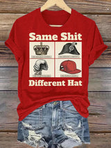 Women's  Same Shit Different Hat FDT Print  T-Shirt
