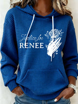 Women's Justice For Her Print Casual Sweatshirt