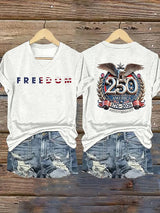Women's  FREEDOM  Print T-Shirt
