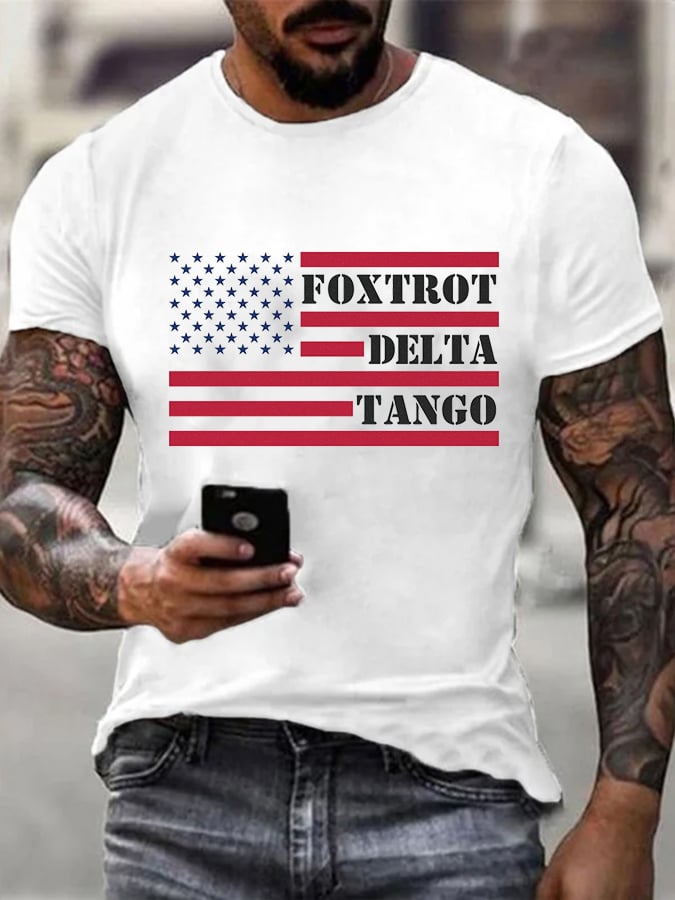 Men's  Print Short Sleeve Casual T-Shirt