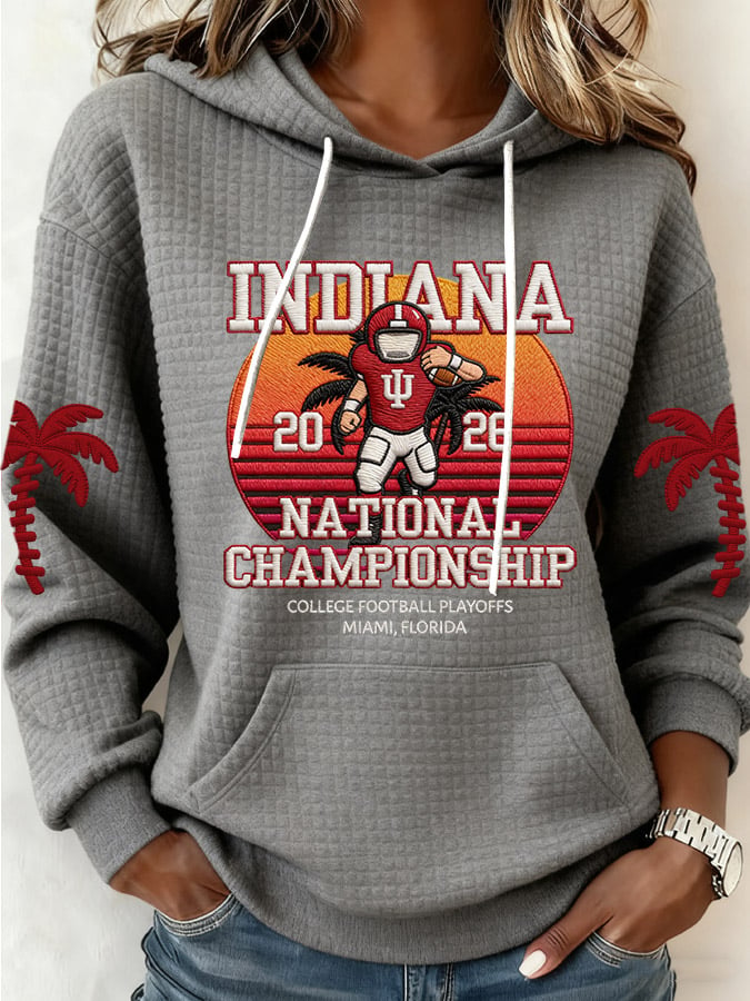 Women's Football Print Casual Sweatshirt