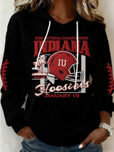 Women's Football Print Casual Sweatshirt