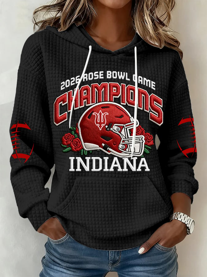 Women's Football Print Casual Sweatshirt