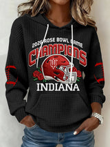 Women's Football Print Casual Sweatshirt