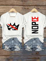 🔥Buy 3 Get 15% Off Women's  Nope, No Kings In America Print T-shirt