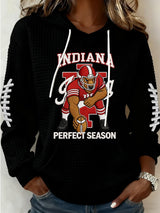 Women's Football Print Casual Sweatshirt