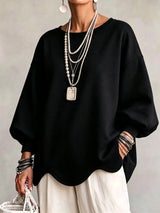 Oversized Sweatshirt With A Wavy Hem