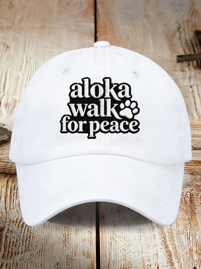 Walk For Peace Printed Baseball Cap