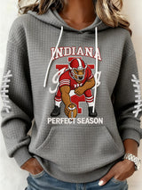 Women's Football Print Casual Sweatshirt