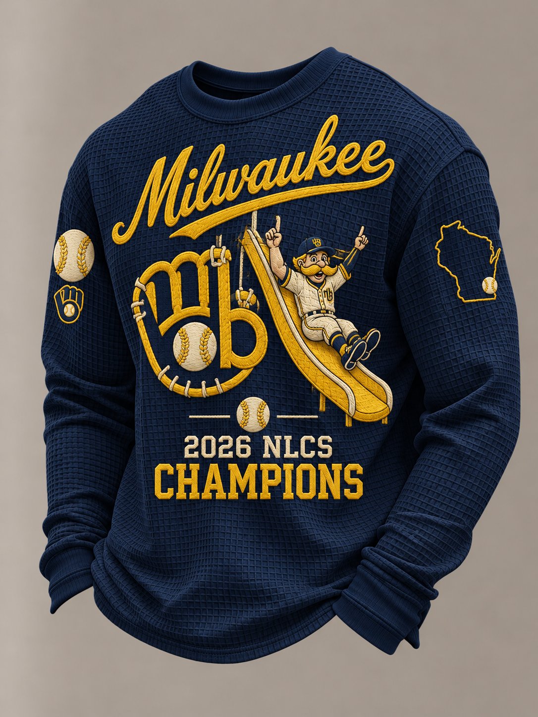 Men's Baseball Print T-Shirt
