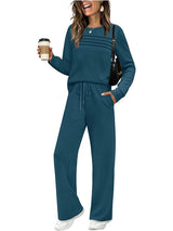 New Arrival 🔥Women's Crew Neck Top & Drawstring Pants Set