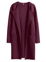 Women's Fall Cardigan Sweater, Solid Color