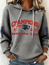 Women's Football Print Casual Sweatshirt