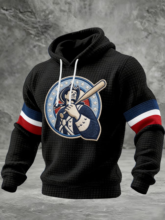 Men's Rugby Print Hoodie