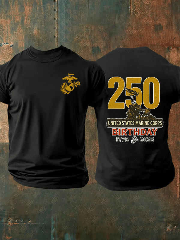 Men's  UNITED STATES MARINE CORPS BIRTHDAY Print T-Shirt
