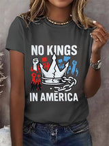 We Serve For The Country Not For The King Print  T-Shirt