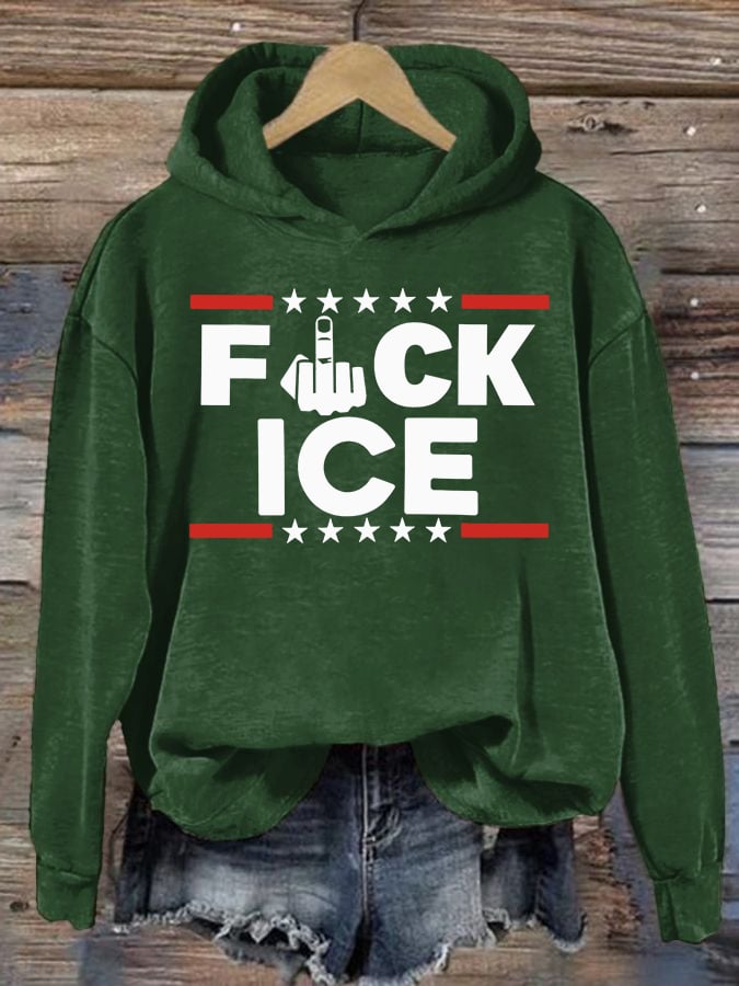 Women's  ICE  Print  Hoodie