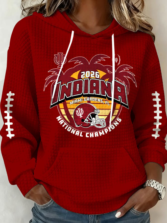 Women's Football Print Casual Sweatshirt
