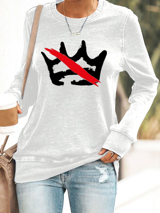 🔥Buy 3 Get 15% Off🔥Women's Retro No Kings Print Sweatshirt