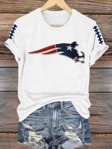 Women's Football Print Casual T-shirt
