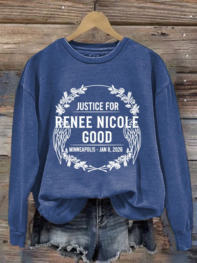 Women's Justice For Her Print Casual Sweatshirt