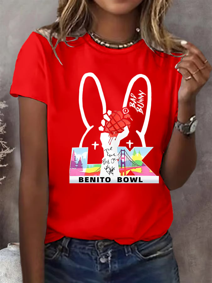 Women's  Opening And Halftime Shows Print Casual T-shirt