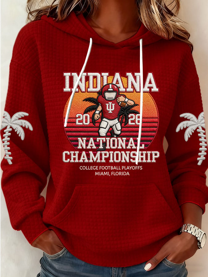 Women's Football Print Casual Sweatshirt