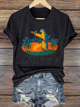 Women's Liuing It Up Print Shirt