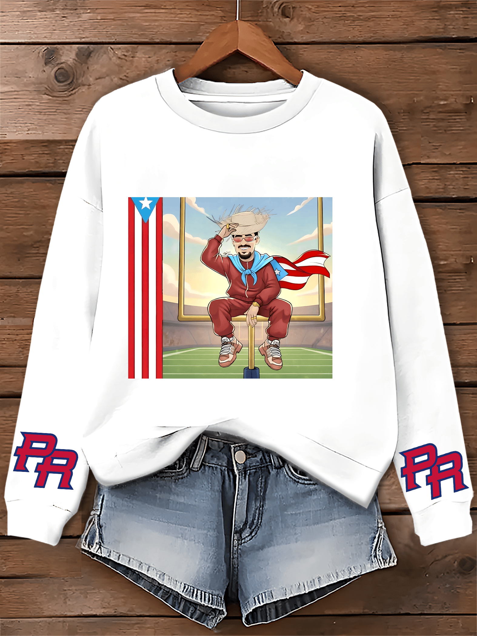 Puerto RIco Benito Bowl Printed Sweatshirt
