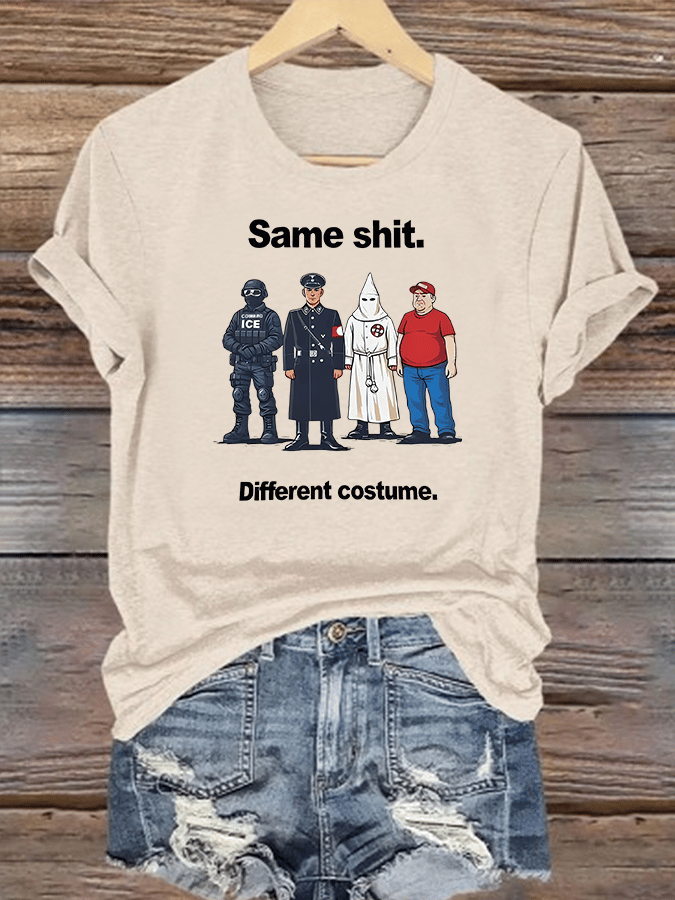 Women's  Different costume Print T-Shirt