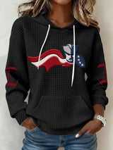 Women's Football Print Casual Sweatshirt