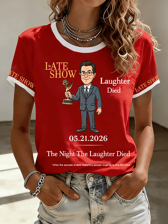 🔥Buy 3 Get 15% Off🔥Women's "Night When Laughter Stops" Printed Comfortable  T-Shirt