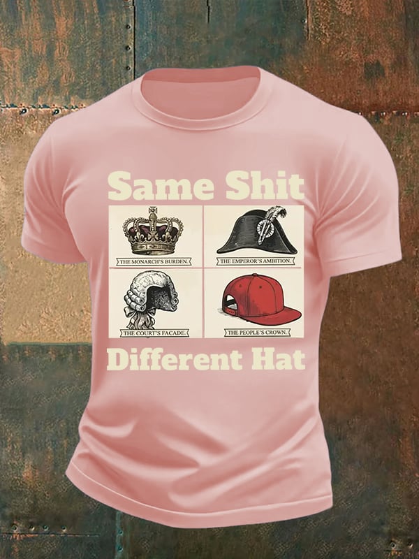Men's Same Shit Different Hat FDT Print  T-Shirt