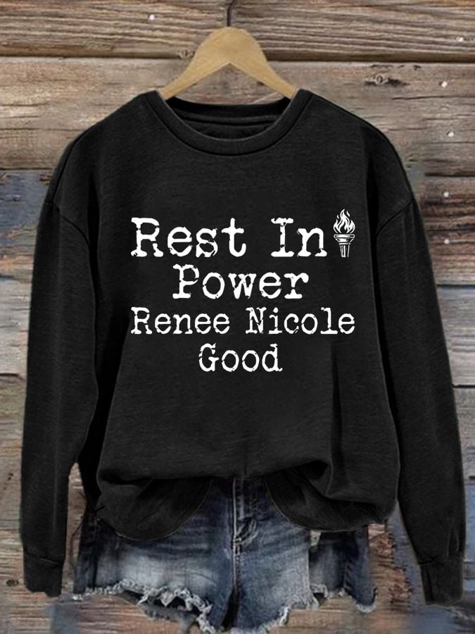 Women's Justice For Her Print Casual Sweatshirt