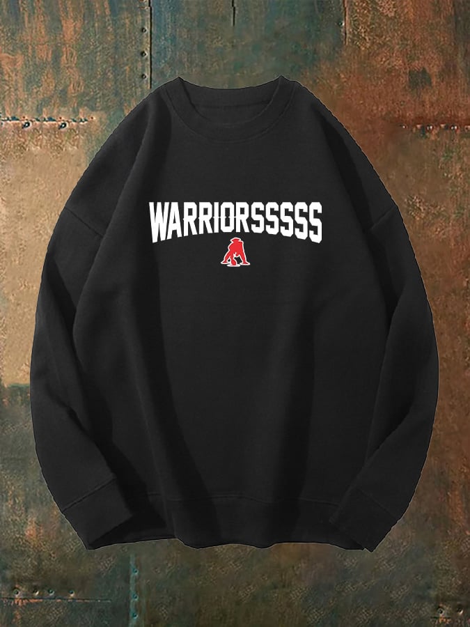 Unisex WARRIORSSSSS Print  Sweatshirt