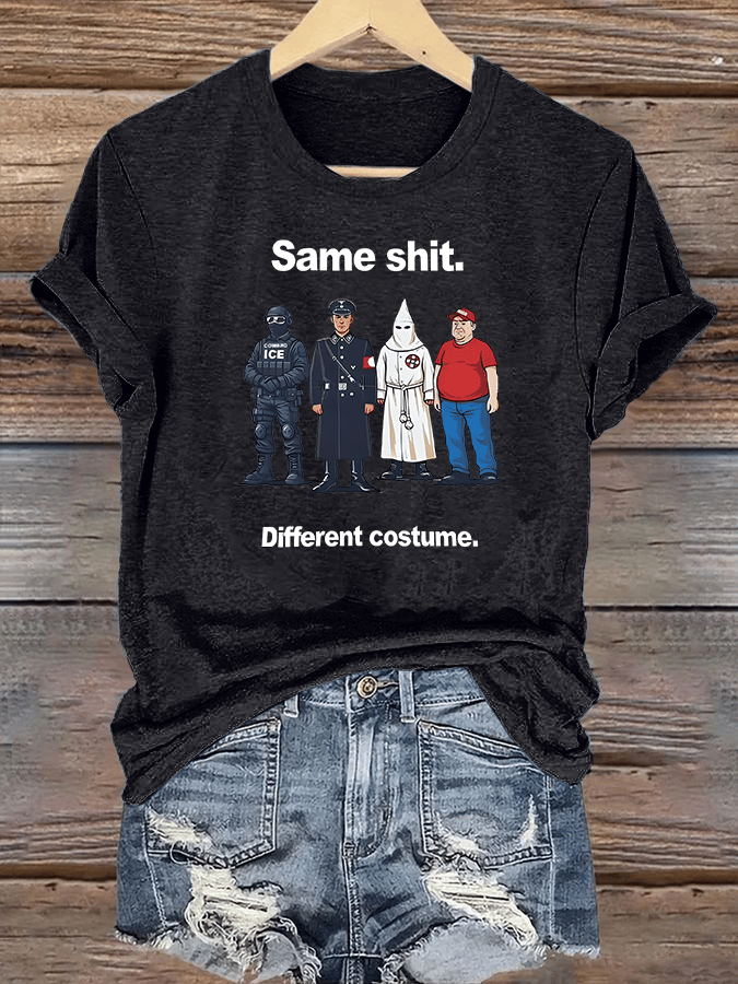 Women's  Different costume Print T-Shirt