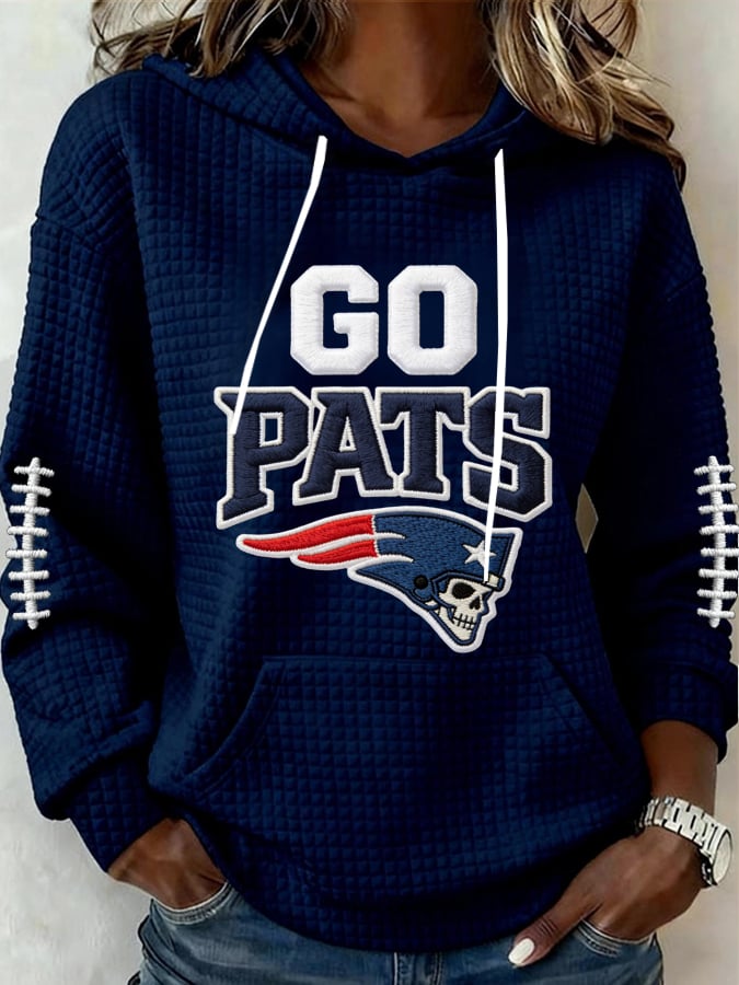 Women's Football Print Casual Sweatshirt