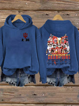 Women's  Football Print Hoodies