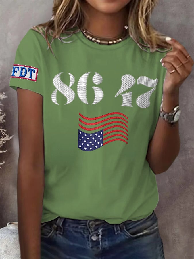 🔥Buy 3 Get 15% Off🔥Retro 86 47 FDT Print T-Shirt