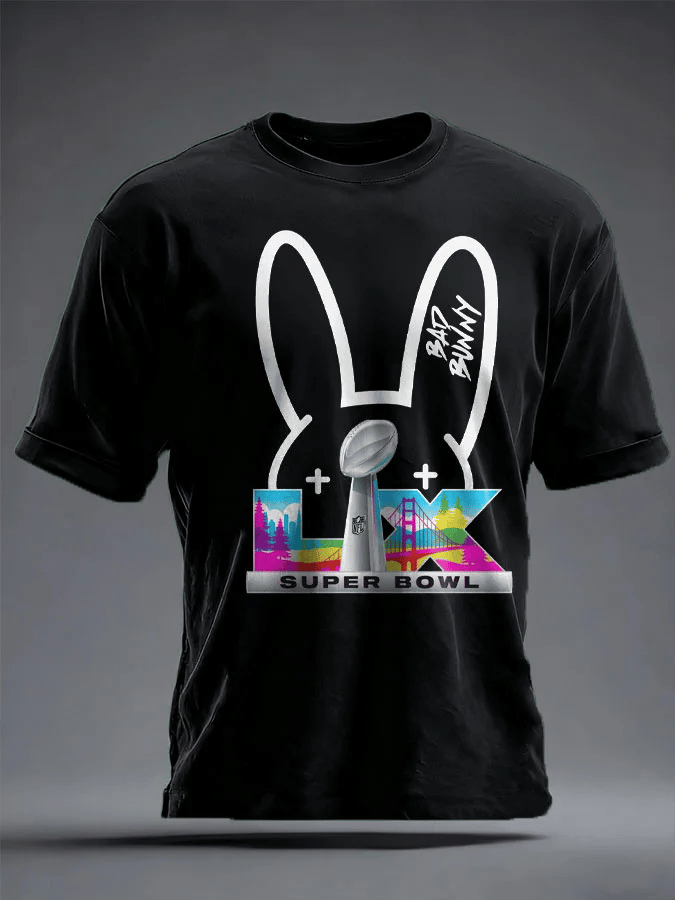 Men's Puerto Rico Print Casual Tee