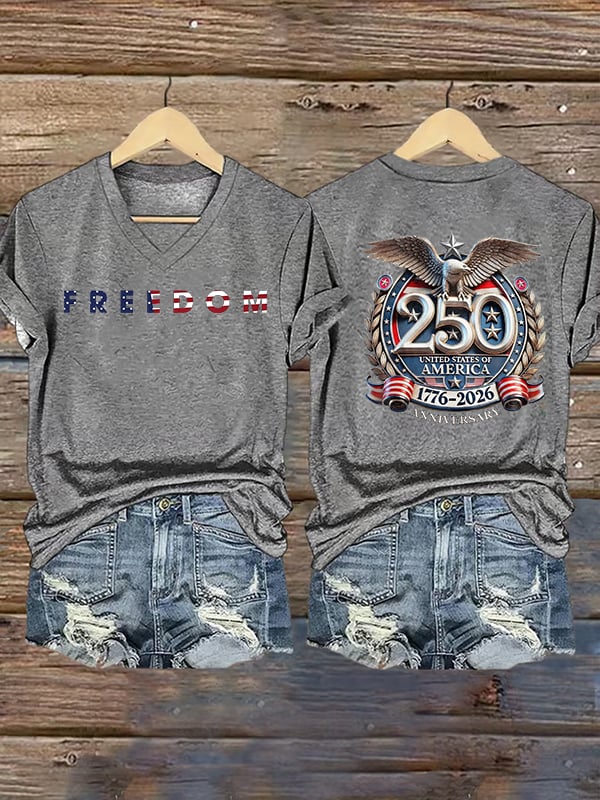 Women's  FREEDOM  Print T-Shirt