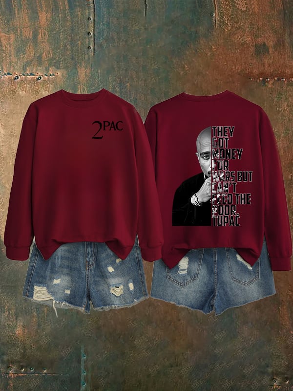 Women's  2Pac Rapper Print Sweatshirt