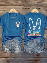 Women's Bunny Football Music Lover  T-Shirt