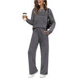 New Arrival 🔥Women's Crew Neck Top & Drawstring Pants Set
